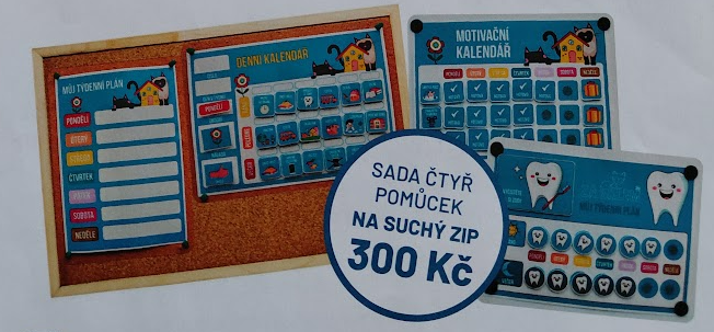 Sada kalendářů na suchý zip